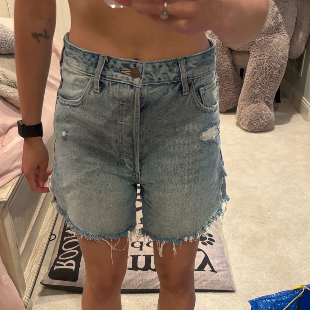 Free people denim shorts